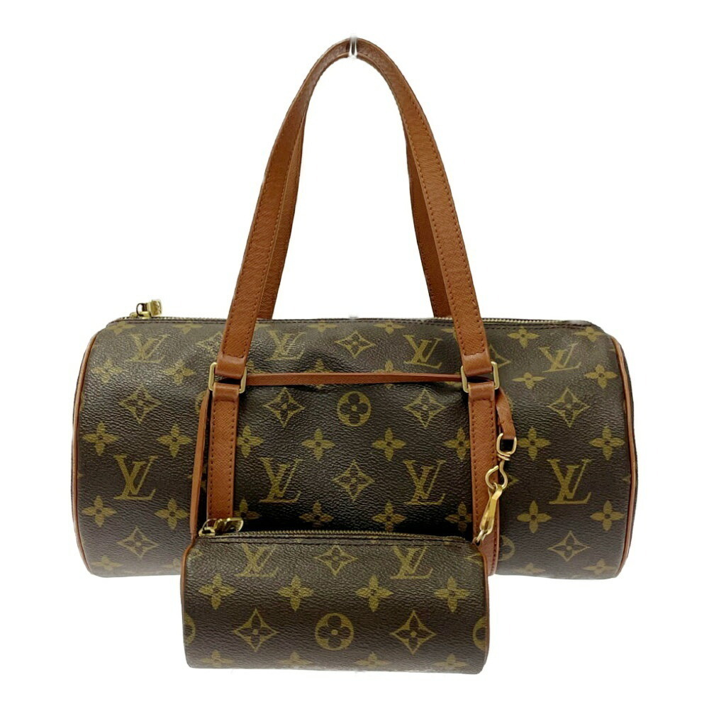LOUIS VUITTON Monogram Papillon Handbag Brown